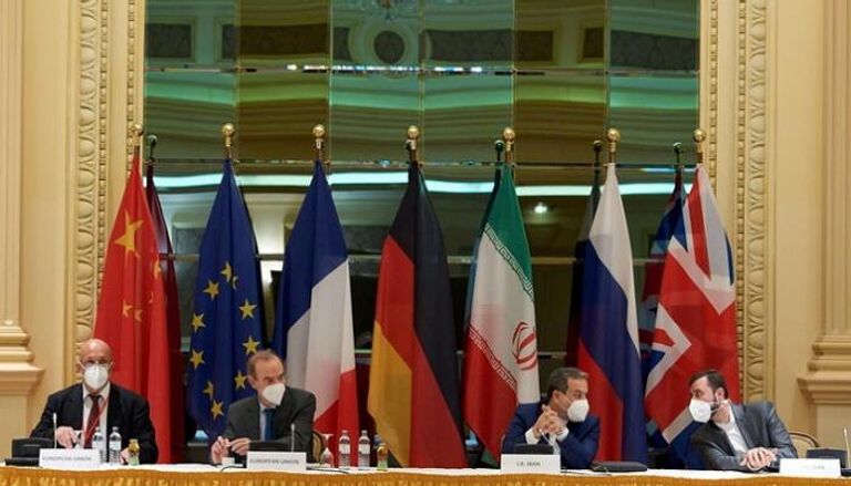 جانب من جلسة مفاوضات في فيينا حول الاتفاق النووي الإيراني