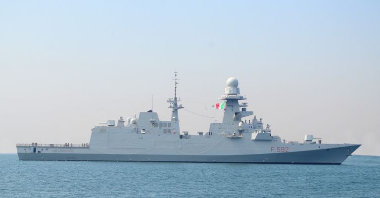 جانب من التدريب البحري المصري الإيطالي