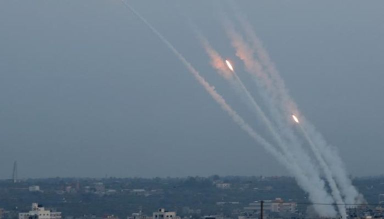 رشقات صاروخية من غزة على إسرائيل