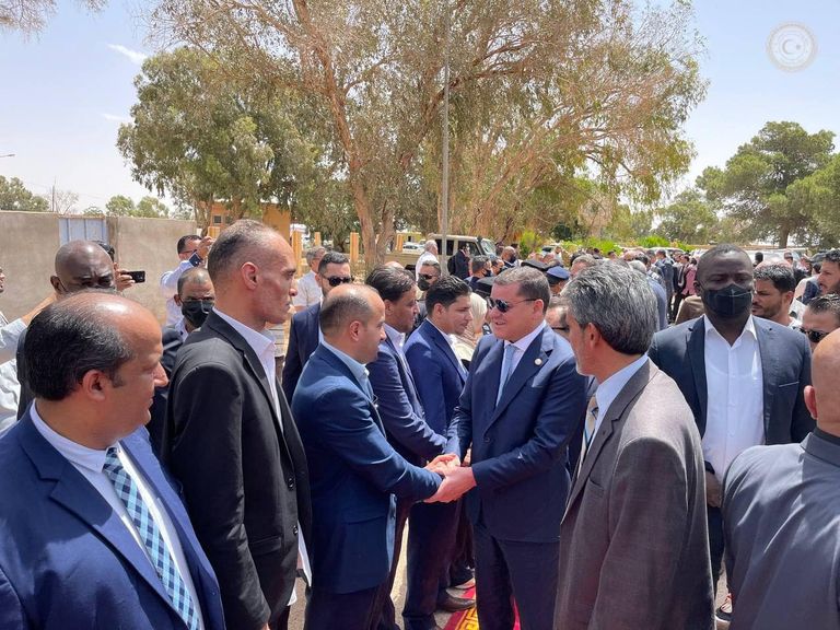 زيارة الحكومة الليبية لمدينة بني وليد