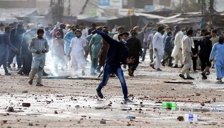المسيرة التي وقع بها الانفجار في باكستان