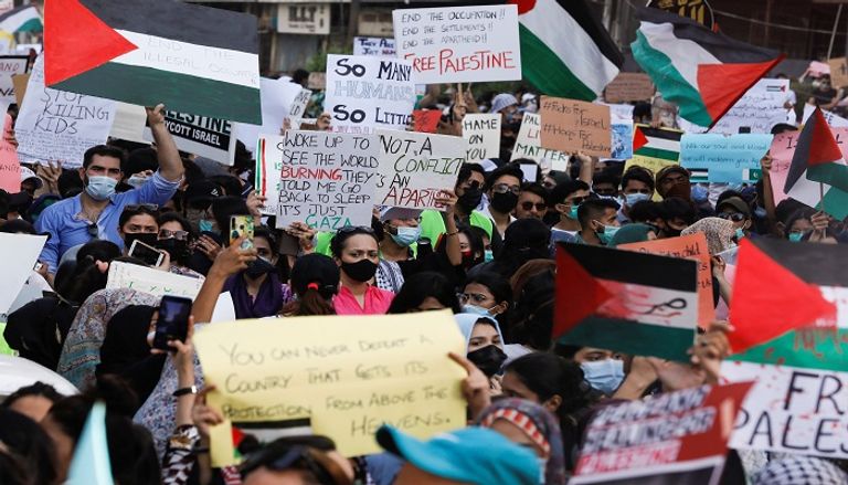 المسيرة التي وقع بها الانفجار في باكستان