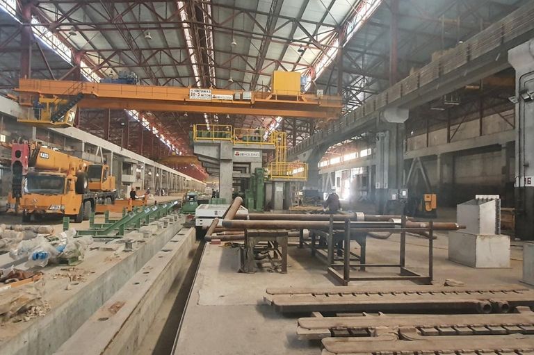 جانب من معمل الفوسفات غربي العراق