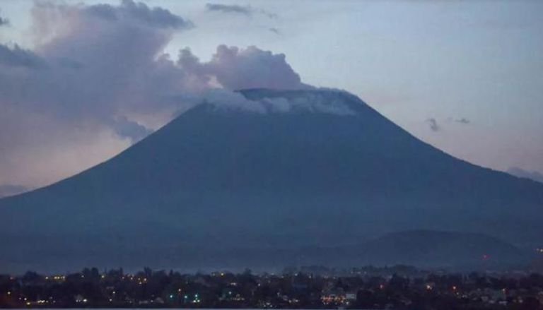 بركان جبل نيراجونجو في شرق جمهورية الكونغو