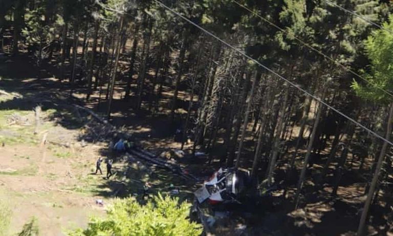 حادث تلفريك في إيطاليا