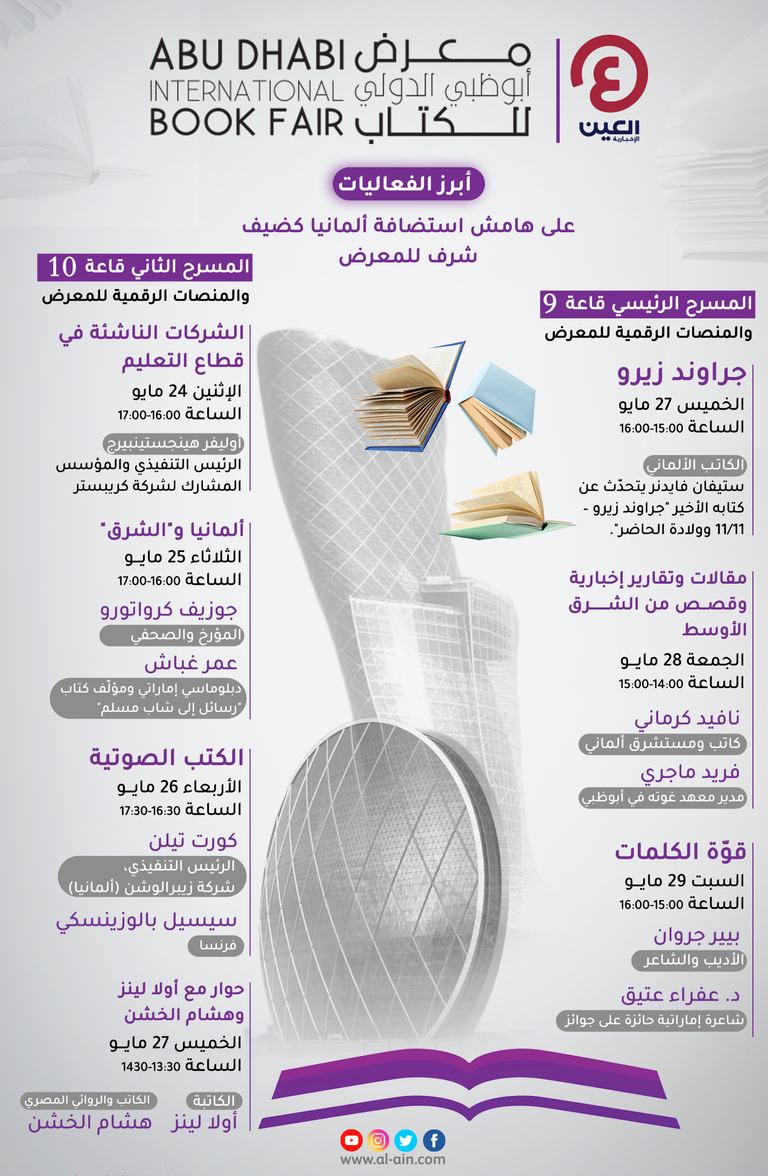 ألمانيا ضيف شرف معرض أبوظبي الدولي للكتاب