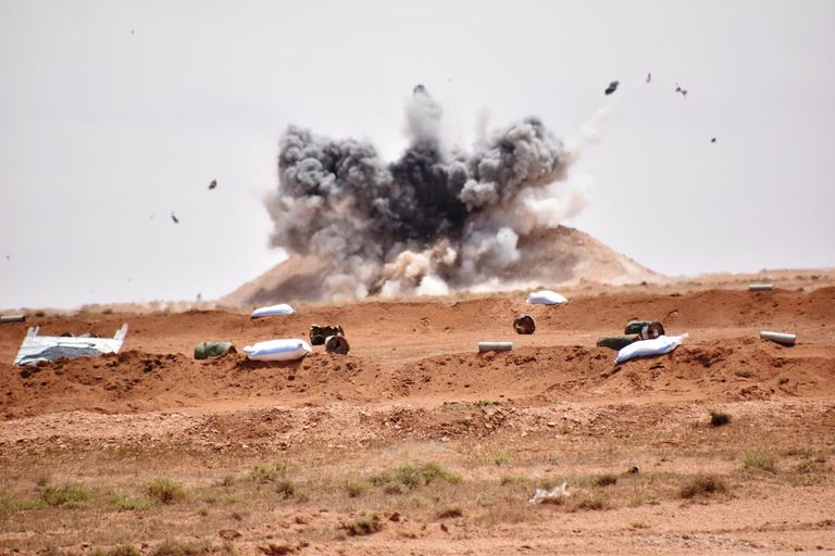 مناورات رعد للجيش الجزائري