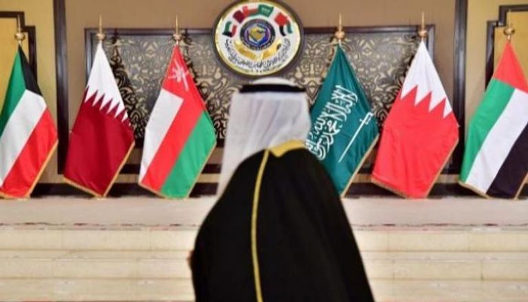أعلام الدول الأعضاء بمجلس التعاون الخليجي