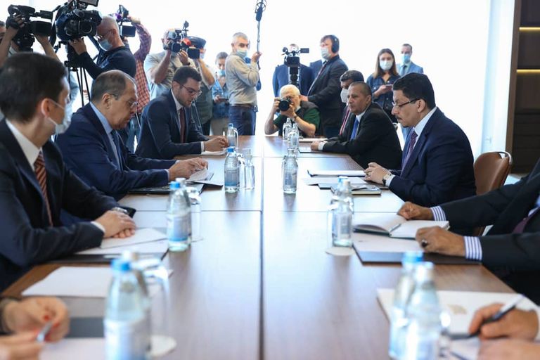 وزيرا الخارجية الروسي واليمني 