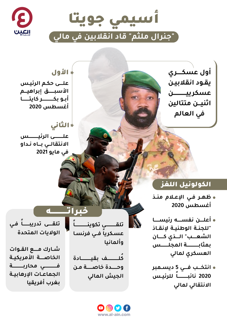 العقيد أسيمي جويتا قائد الانقلاب العسكري في مالي - أرشيفية