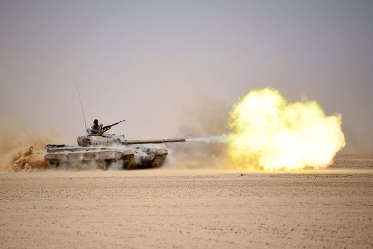 مناورات عسكرية للجيش الجزائري - أرشيفية جانب من مناورات حسم 2021 جنوبي الجزائر