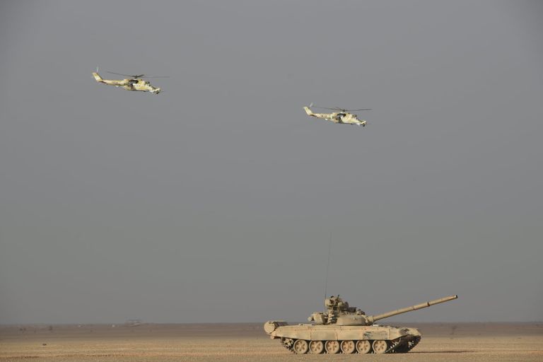 مناورات حسم 2021 الجزائرية جنوب البلاد جانب من مناورات حسم 2021 جنوبي الجزائر