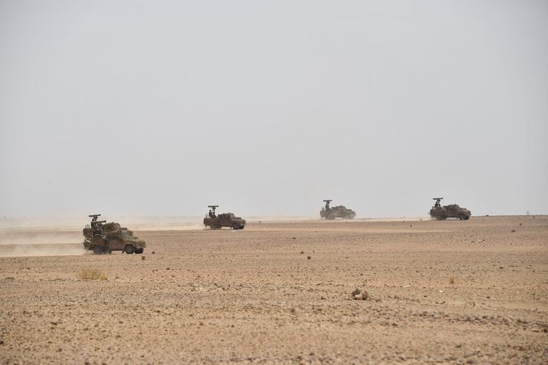 مناورات حسم 2021 الجزائرية جنوب البلاد جانب من مناورات حسم 2021 جنوبي الجزائر