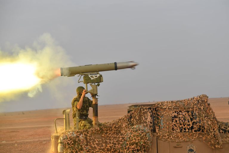 مناورات حسم 2021 الجزائرية جنوب البلاد جانب من مناورات حسم 2021 جنوبي الجزائر