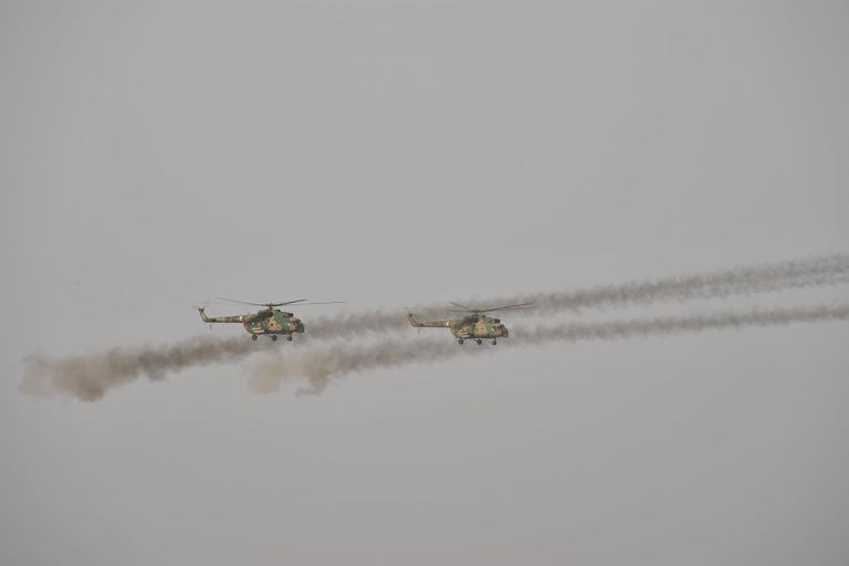 مناورات حسم 2021 الجزائرية جنوب البلاد جانب من مناورات حسم 2021 جنوبي الجزائر