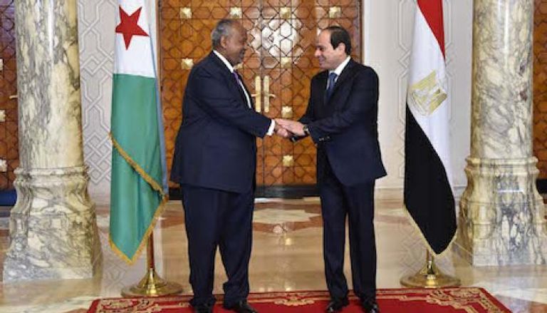 الرئيسان المصري والجيبوتي 