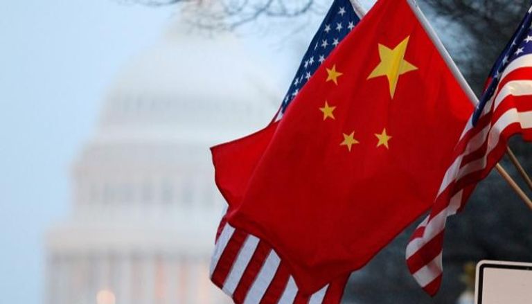 أعلام الصين والولايات المتحدة - أرشيفية