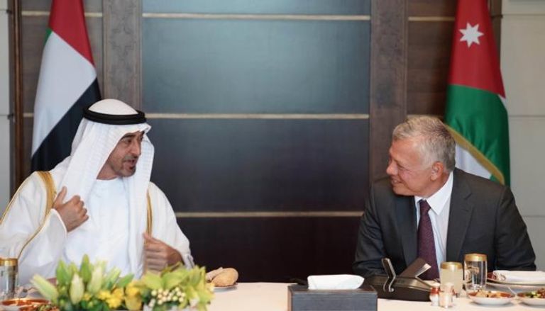 الشيخ محمد بن زايد آل نهيان والملك عبدالله الثاني