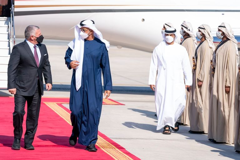 الشيخ محمد بن زايد والملك عبدالله الثاني