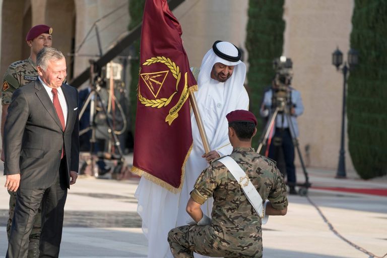 الشيخ محمد بن زايد والملك عبدالله الثاني