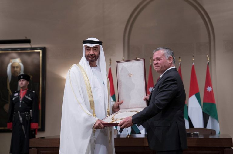 الشيخ محمد بن زايد والملك عبدالله الثاني