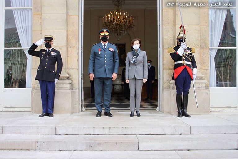 جوزيف عون وفلورانس بارلي