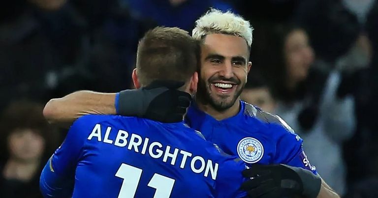 رياض محرز مع ألبرايتون بقميص ليستر سيتي رياض محرز نجم فريق مانشستر سيتي