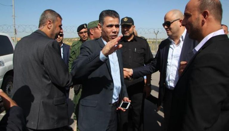 الوفد الأمني المصري في زيارة سابقة لغزة