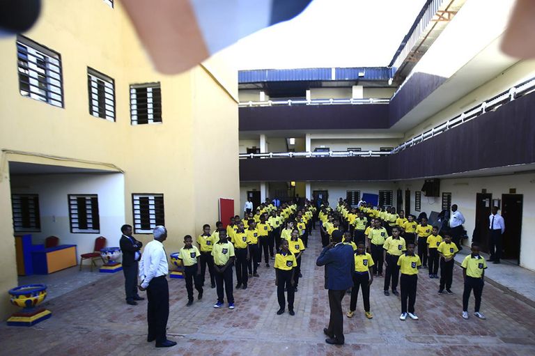 طلاب سودانيون في إحدى المدراس