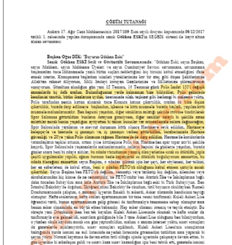 جوكهان إسكي بمقر قيادة الأركان يوم 15 يوليو 2016 - نورديك مونيتور