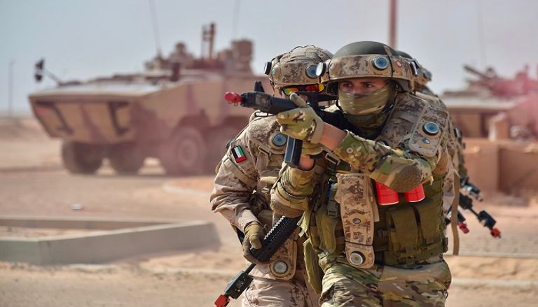 القوات المصرية والإماراتية خلال تمرين