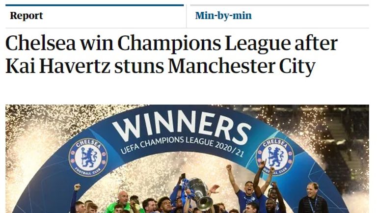 تشيلسي بطل دوري أبطال أوروبا 2021