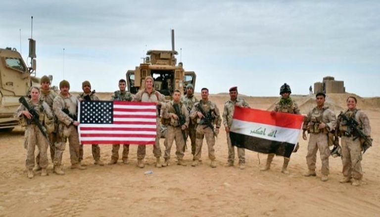 قوات أمريكية برفقة أخرى عراقية - أرشيفية