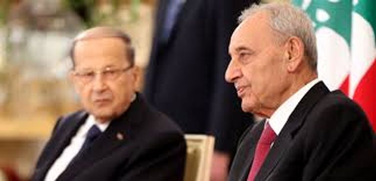 نبيه بري وعون بري بين الحريري وعون بمبادرة تسعى لإزالة عراقيل تشكيل الحكومة