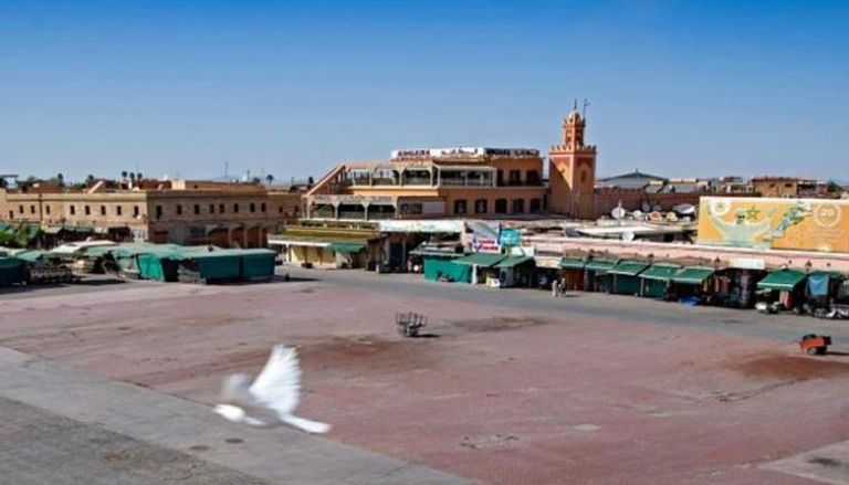 ساحة جامع الفنا الشهير أشهر معالم مدينة مراكش - أ ف ب