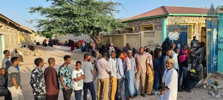 طابور من السيدات في الانتخابات بأرض الصومال