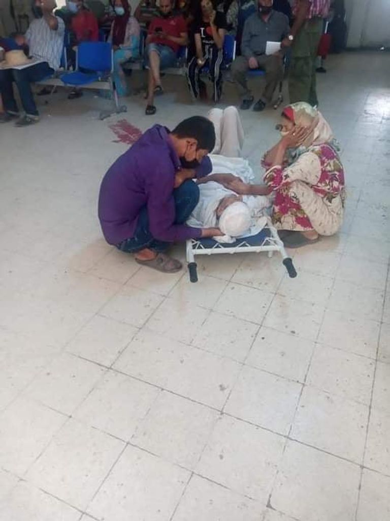 إحدى الصور المتداولة لمستشفى القيروان في تونس