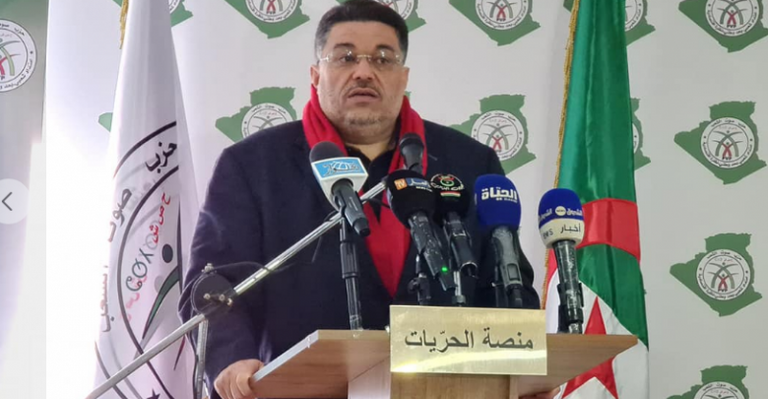 لمين عصماني رئيس حزب "صوت الشعب" قيادات من تيارات إخوانية بالجزائر - أرشيفية