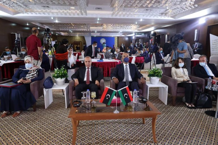 جانب من اختتام الملتقى التأسيسي للمصالحة الوطنية بليبيا