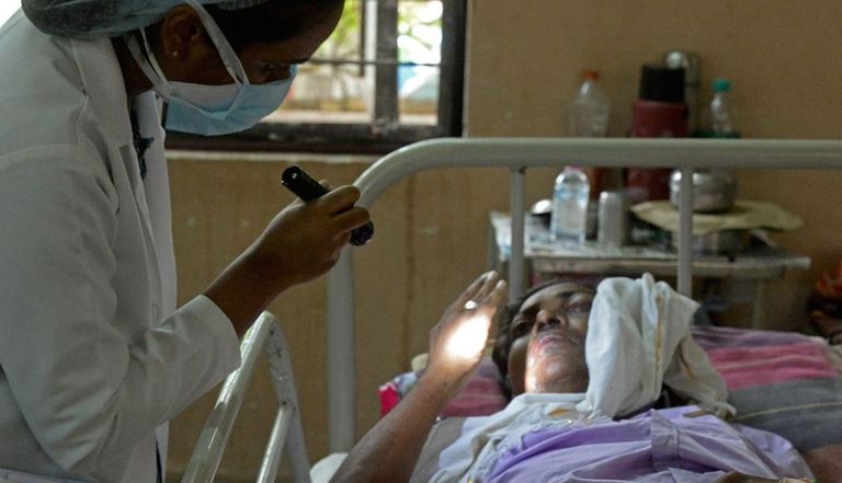 حالة مصابة بالفطر الأسود في الهند
