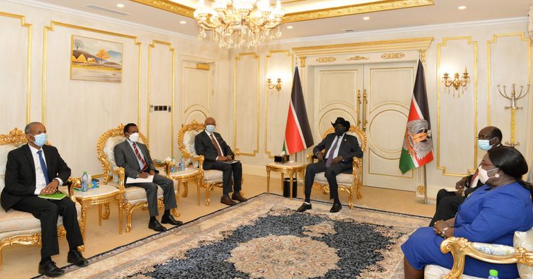 زيارة وزير الؤي والطاقة الإثيوبي إلى دولة جنوب السودان سلفاكير ميارديت يستقبل وزير المياه الإثيوبي