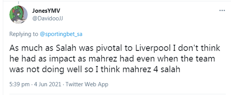 رياض محرز لاعب مانشستر سيتي الإنجليزي