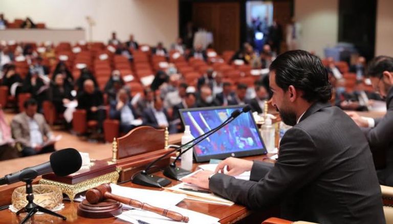 جلسة سابقة للبرلمان العراقي برئاسة الحلبوسي