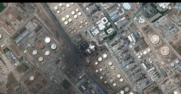 المصفاة بعد الحريق