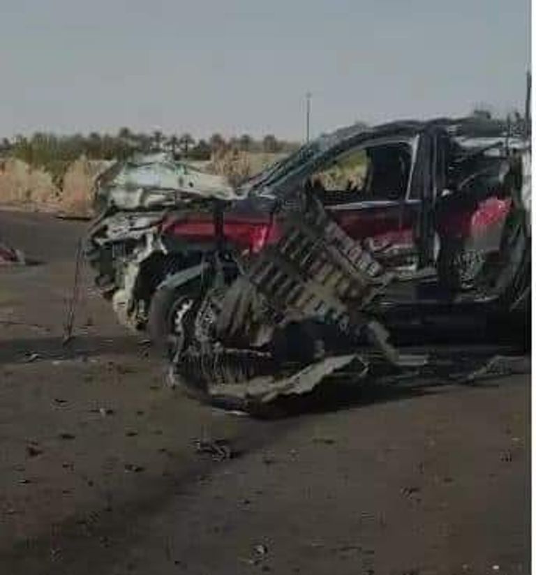 جانب من الحادث الإرهابي بمدينة سبها جنوب ليبيا 
