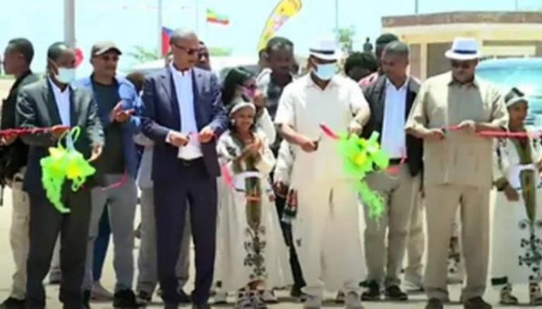رئيس الوزراء الإثيوبي آبي أحمد خلال افتتاح مصنع سكر 