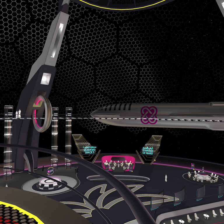 الحرم الافتراضي يحاكي مركبة فضائية تدور حول كوكب المريخ