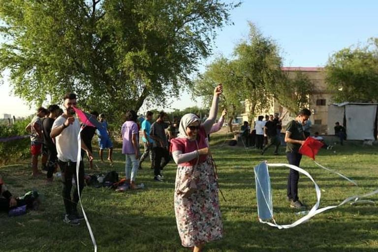 مهرجان للطائرات الورقية وسط بغداد