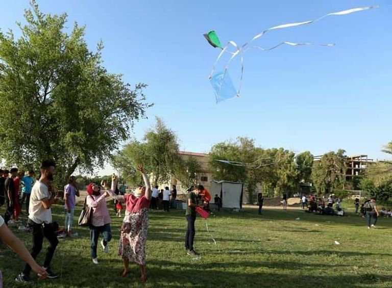 مهرجان للطائرات الورقية وسط بغداد