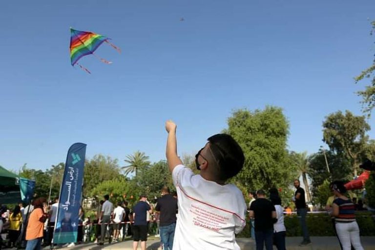 مهرجان للطائرات الورقية وسط بغداد
